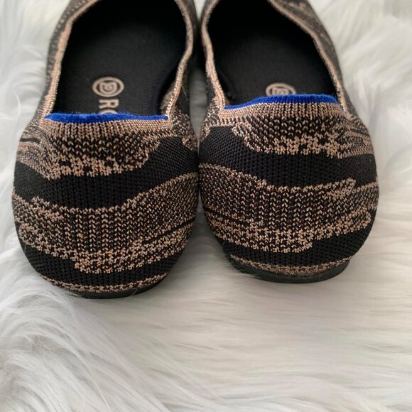 Rothy’s The Flat in Golden Shimmer sz 8.5 - Picture 5 of 10